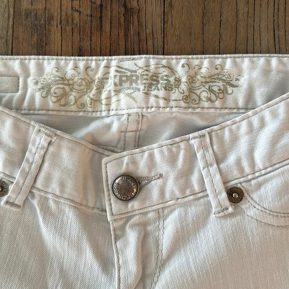 Express  Low Rise Jean Leggings White - Picture 3 of 8